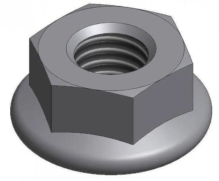 Behelios Écrou à Embase M10 – Inox SUS304, clé de 17 mm