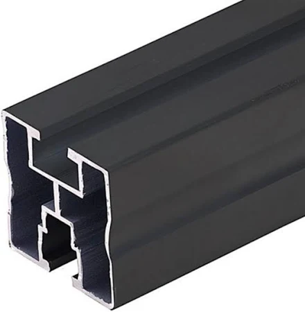 Rail Solaire Behelios 40x40 – Aluminium Noir (5800 mm)