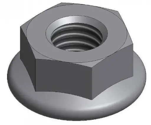 Behelios Écrou à Embase M10 – Inox SUS304, clé de 17 mm